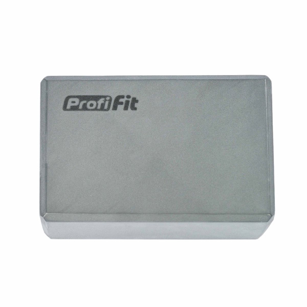 Блок для йоги (серый) PROFI-FIT