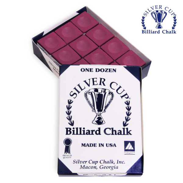 Мел Silver Cup Burgundy 12шт.