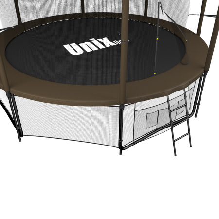 Батут UNIX Line Black&Brown 12 ft (inside)