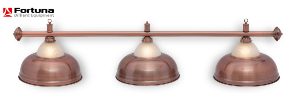 Светильник Fortuna Crown Red Bronze 3 плафона