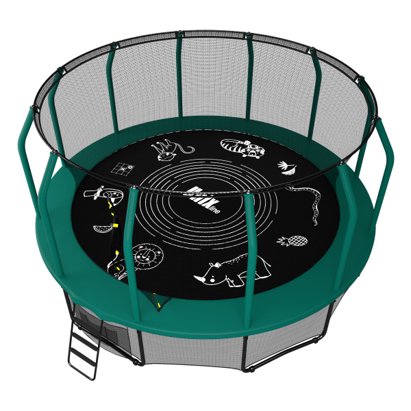 Батут UNIX Line SUPREME GAME 12 ft (Green)