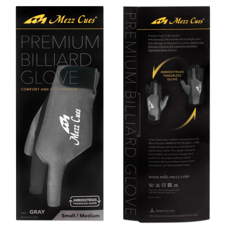 Перчатка MEZZ Premium MGR-H серая левая/правая L/XL