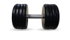 Гантель Barbell 46 кг классик с вращающейся ручкой хром 
