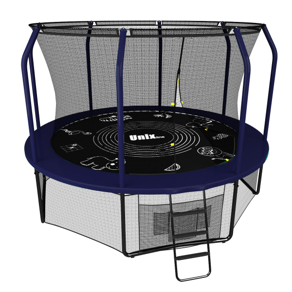 Батут UNIX Line SUPREME GAME 8 ft (Blue)