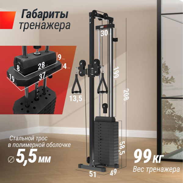 Кроссовер UNIX Fit Station 67 (один блок)