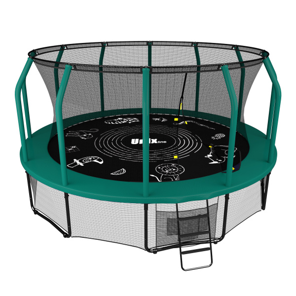 Батут UNIX Line SUPREME GAME 12 ft (Green)