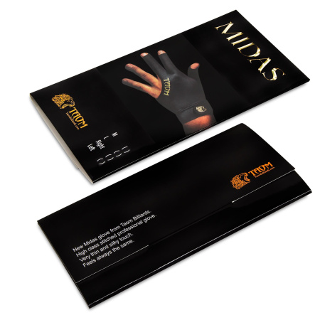 Перчатка Taom Midas Billiard Glove черная левая M