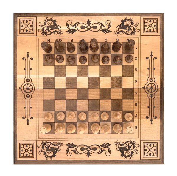 Шахматы + нарды "Олень" 50, Zakaryan