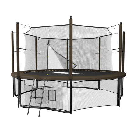 Батут UNIX Line Black&Brown 12 ft (inside)