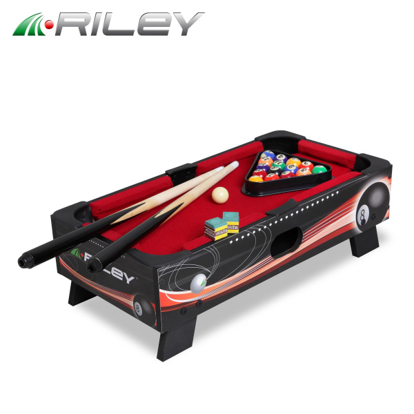 Бильярдный стол Riley Пул 1,5фт с комплектом аксессуаров 46x23x14см