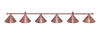 Светильник Fortuna Marseille Red Bronze 6 плафонов