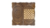 Нарды резные "Тёмный Узор 2" 60, Mirzoyan