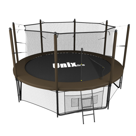 Батут UNIX Line Black&Brown 12 ft (inside)