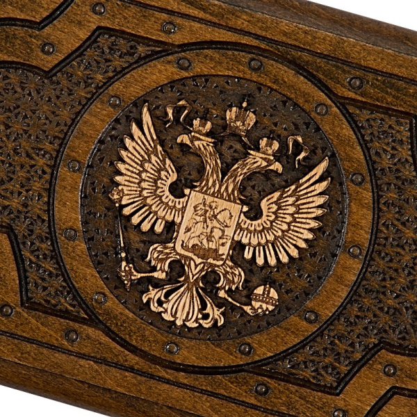 Нарды резные "Герб РФ 3" 30, Mirzoyan