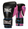Перчатки тренировочные Everlast Powerlock PU Черный/Розовый 12 Oz