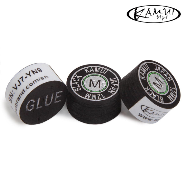Наклейка для кия Kamui Black ø12мм Medium 1шт.