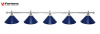Светильник Fortuna Prestige Silver Blue 5 плафонов