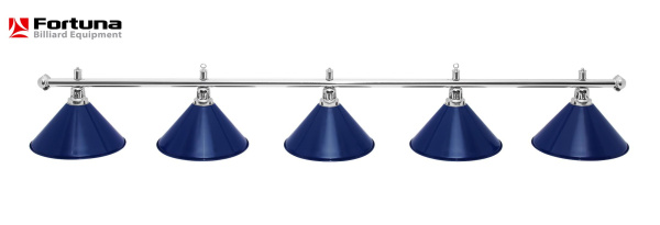 Светильник Fortuna Prestige Silver Blue 5 плафонов
