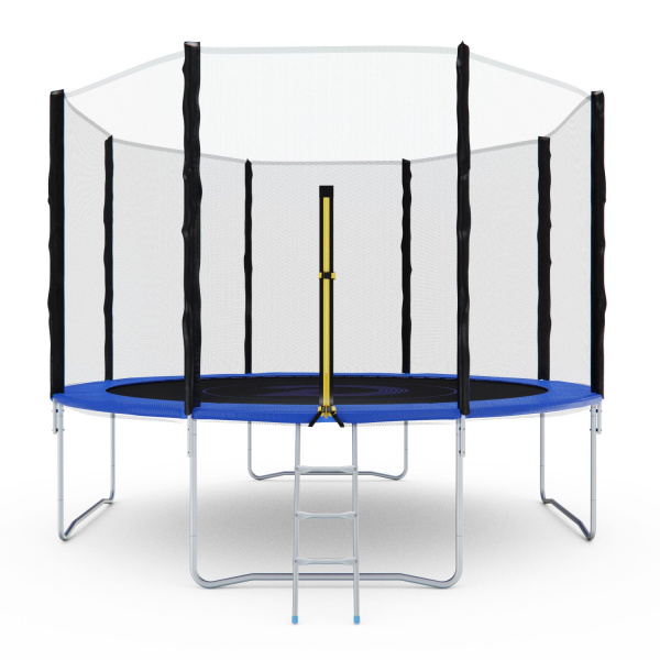 Батут с сеткой DFC PELPO 12ft с лестницей, BLUE