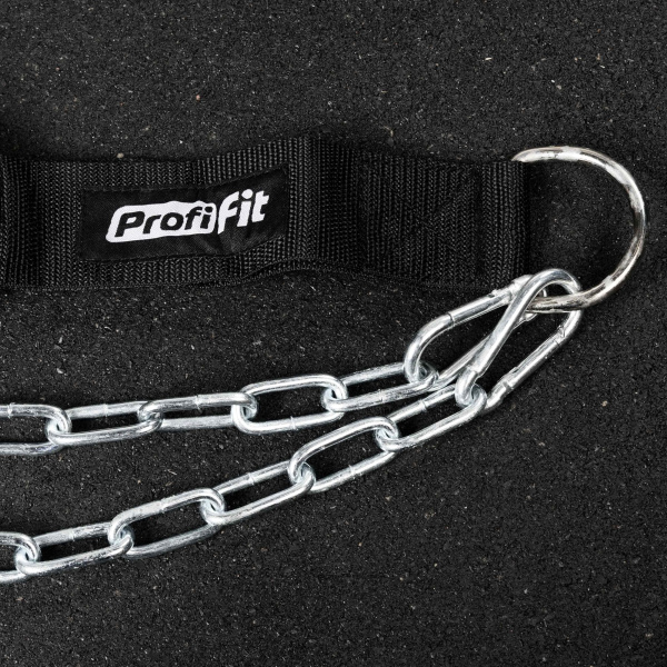 Ремень для подвешивания отягощений к поясу нейлоновый (с логотипом) PROFI-FIT-RT-007
