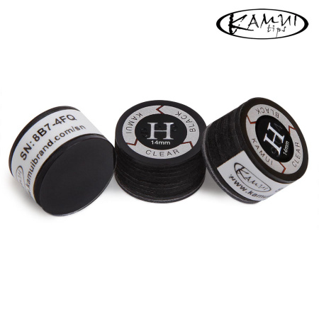 Наклейка для кия Kamui Clear Black ø14мм Hard 1шт.