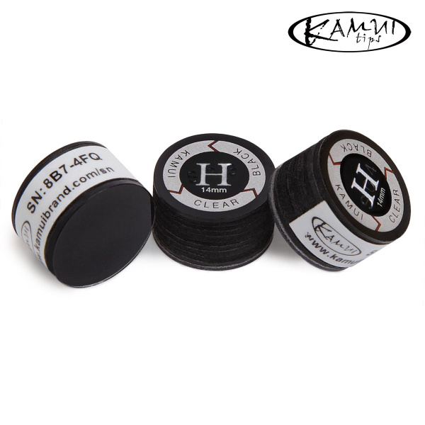 Наклейка для кия Kamui Clear Black ø14мм Hard 1шт.