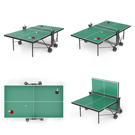 Теннисный стол UNIX Line Compact indoor 18mm MDF (Green)