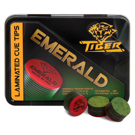 Наклейка для кия Tiger Emerald ø14мм Medium/Hard 1шт.