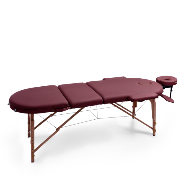 Массажный стол UNIX Comfort 3 Section Burgundy