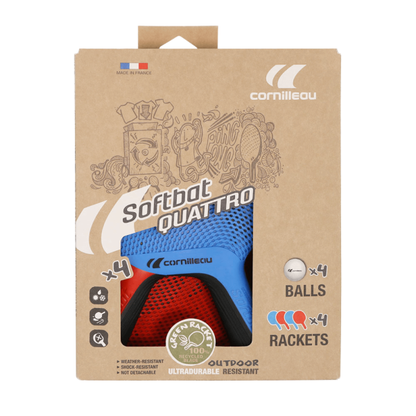 Набор для настольного тенниса Cornilleau SOFTBAT pack QUATTRO