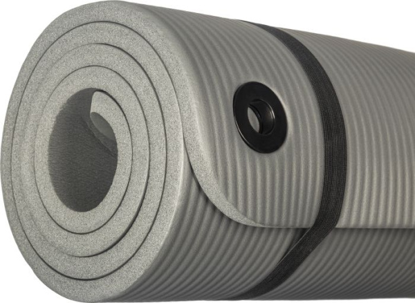 Коврик для йоги и фитнеса Sundays Fitness IR97506 (180x60x1.2см, серый)