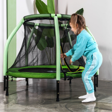 Батут DFC JUMP KIDS 48" cв.зелен, сетка (120cм)