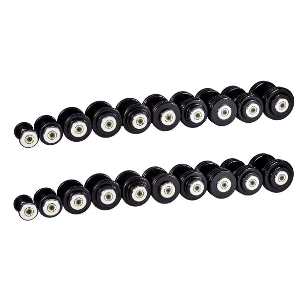Гантельный ряд базовый (шаг 2,5 кг, 10 пар) PROFI-FIT 2,5-25 кг*