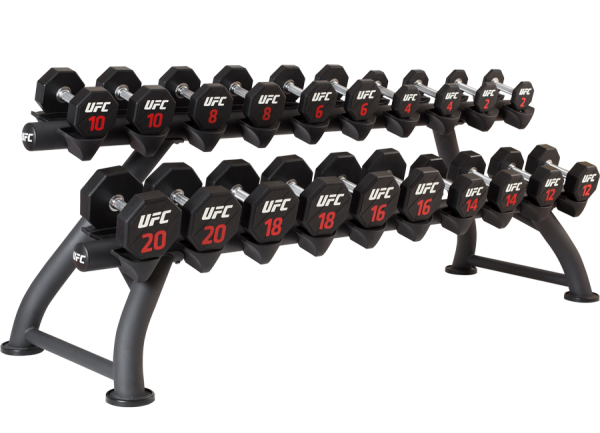 Гантельный ряд 2-20 кг (10 пар) UFC 