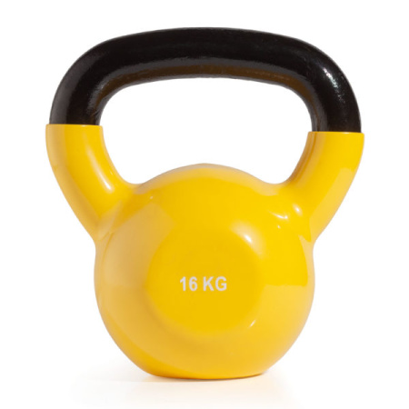Гиря чугунная винил 16 кг (модель: К-4) VictoryFit VF-KV160