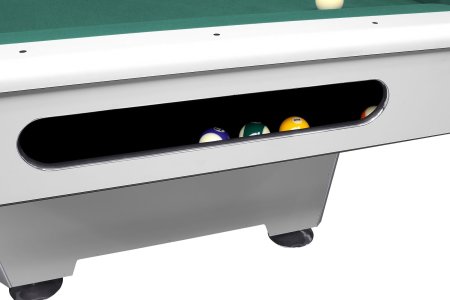 Бильярдный стол для пула Dynamic Billard "Triumph" 8 футов (матово-белый) в комплекте, аксессуары и сукно
