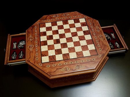 Шахматы подарочные "Империал" роза антик
