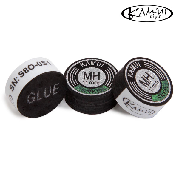Наклейка для кия Kamui Snooker Black ø11мм Medium/Hard 1шт.