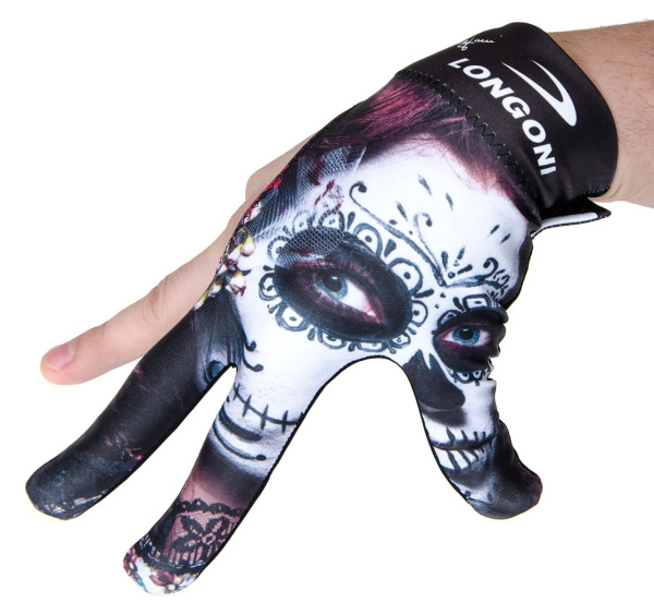 Перчатка бильярдная «Longoni Fancy Skull 1» правая