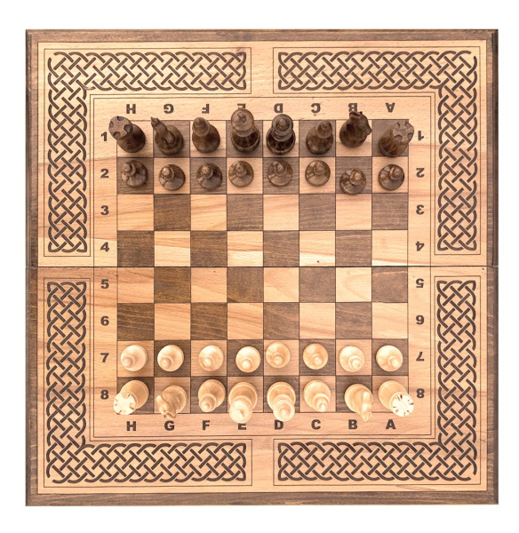 Шахматы + нарды "Модерн 3" 50, Zakaryan