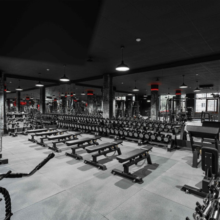 Набор изогнутых полиуретановых штанг (шаг 5 кг, 5 шт) PROFI-FIT 10-30 кг
