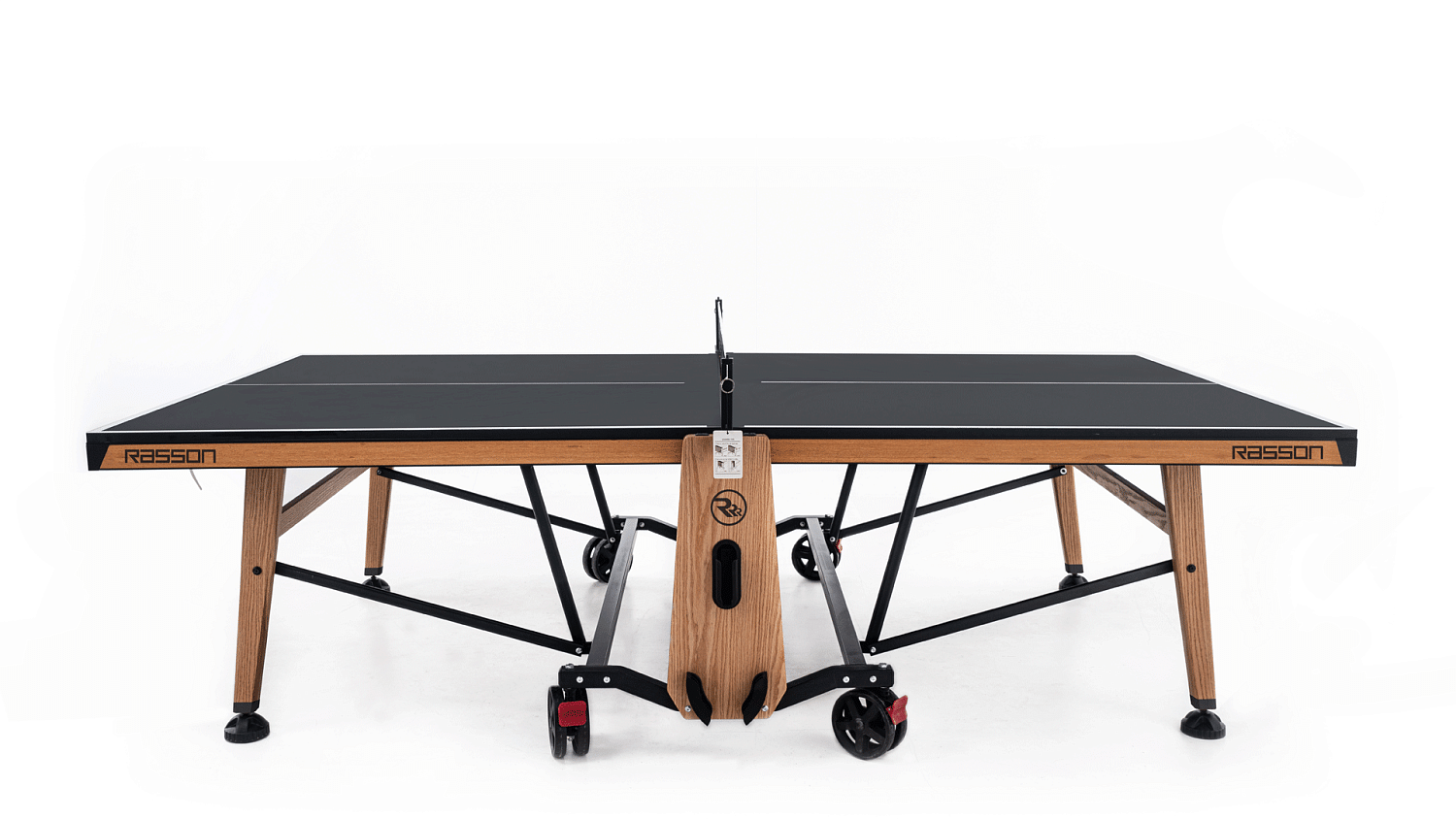 Теннисный стол складной для помещений "RASSON PREMIUM T01 Indoor" (натуральный дуб) с сеткой