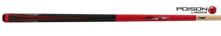 Кий Poison VX⁴ Jump Red and Black GTX™ Grip 2PC Пул 7,5oz