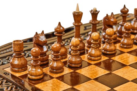Шахматы + нарды резные Бриз-2 50, Haleyan