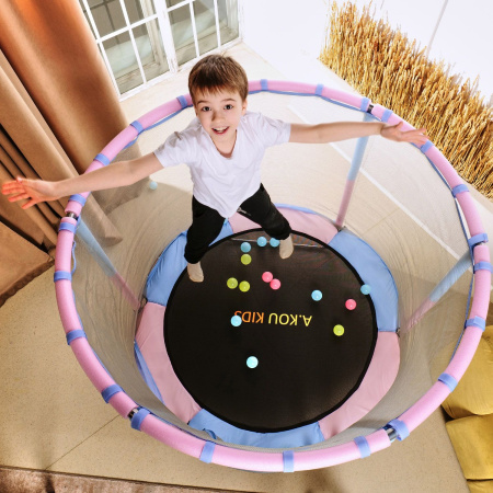 Батут детский DFC A.KOU KIDS 55" (140 см) с сеткой
