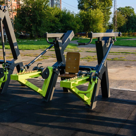 P-1801.1 Уличный тренажер Жим вверх с переменной нагрузкой ZAVODSPORTA