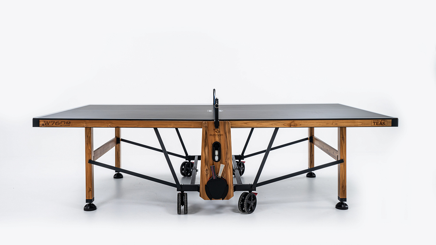 Теннисный стол всепогодный Rasson Premium W-760 Teak Outdoor с сеткой