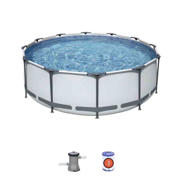 Каркасный бассейн Bestway Steel Pro 56260 (366x100, с фильтр-насосом)