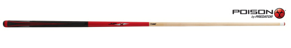 Кий Poison VX⁴ Jump Red and Black GTX™ Grip 2PC Пул 7,5oz