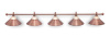 Светильник Alison Red Bronze 5 плафонов